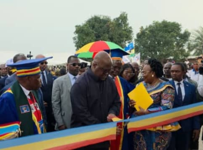 Kasaï Central : Félix Tshisekedi inaugure l’Université de Kananga